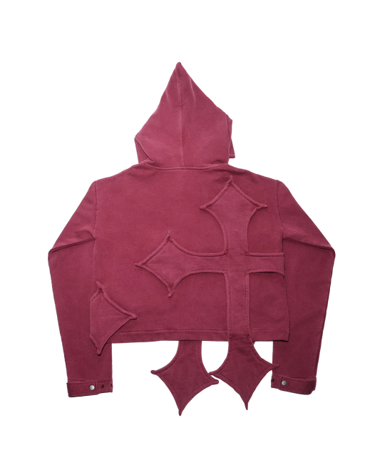 CROSSxCROSS hoodie - Bld red