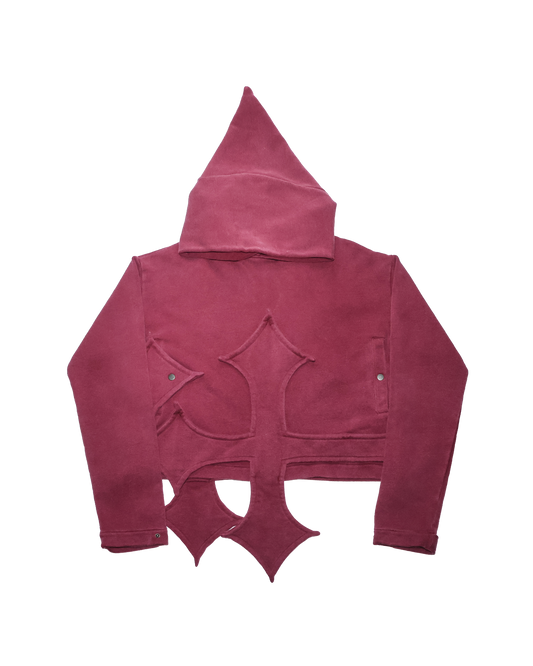 CROSSxCROSS hoodie - Bld red